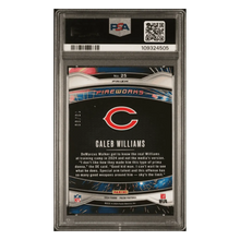 Caleb Williams PSA 10 2024 Panini Prizm Fireworks Blue Ice #d /99 Rookie RC Card #25