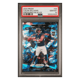 Caleb Williams PSA 10 2024 Panini Prizm Fireworks Blue Ice #d /99 Rookie RC Card #25