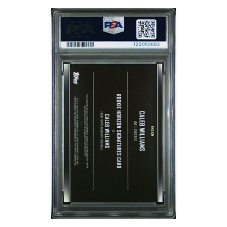 Caleb Williams PSA 10 2024 Topps Midnight Rookie Horizon Signature Card #RHSCW