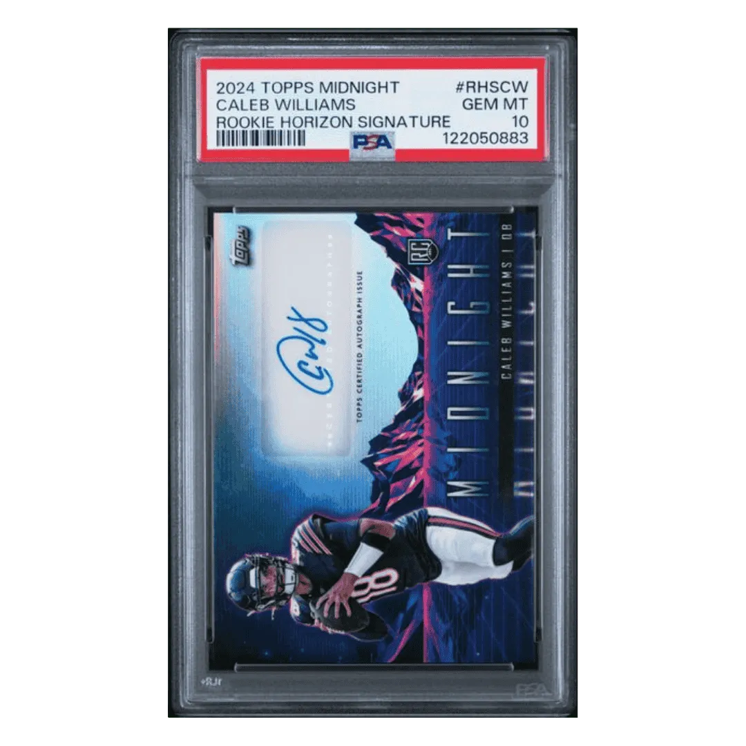 Caleb Williams PSA 10 2024 Topps Midnight Rookie Horizons Signature Card #RHSCW
