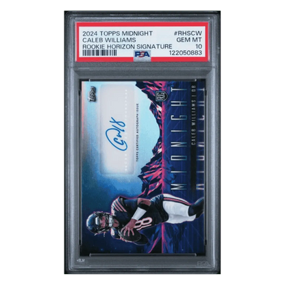 Caleb Williams PSA 10 2024 Topps Midnight Rookie Horizons Signature Card #RHSCW
