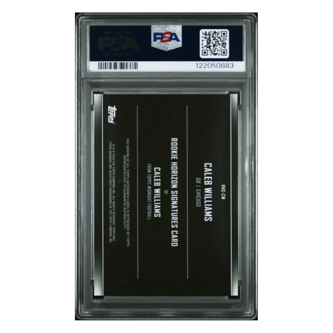 Caleb Williams PSA 10 2024 Topps Midnight Rookie Horizons Signature Card #RHSCW