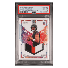 Caleb Williams PSA 8 2024 Panini Impeccable Extravagance Patch #d/ 49 Card #EPCWS