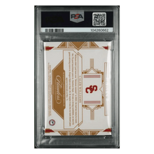 Caleb Williams PSA 9 2023 Panini Flawless Collegiate Team Logo Signature Sapphire Rookie RC #d/ 15 Card #TLSCW