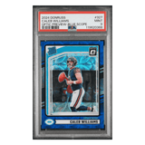 Caleb Williams PSA 9 2024 Panini Donruss Optic Preview Blue Scope Rated Rookie Card #327
