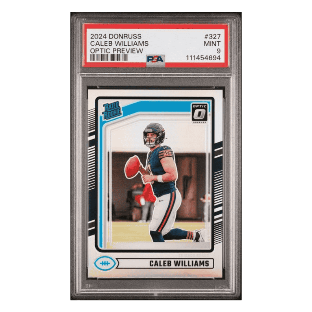 Caleb Williams PSA 9 2024 Panini Donruss Optic Preview Rated Rookie Card #327