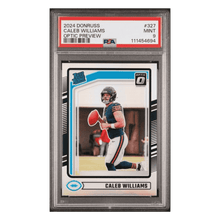 Caleb Williams PSA 9 2024 Panini Donruss Optic Preview Rated Rookie Card #327