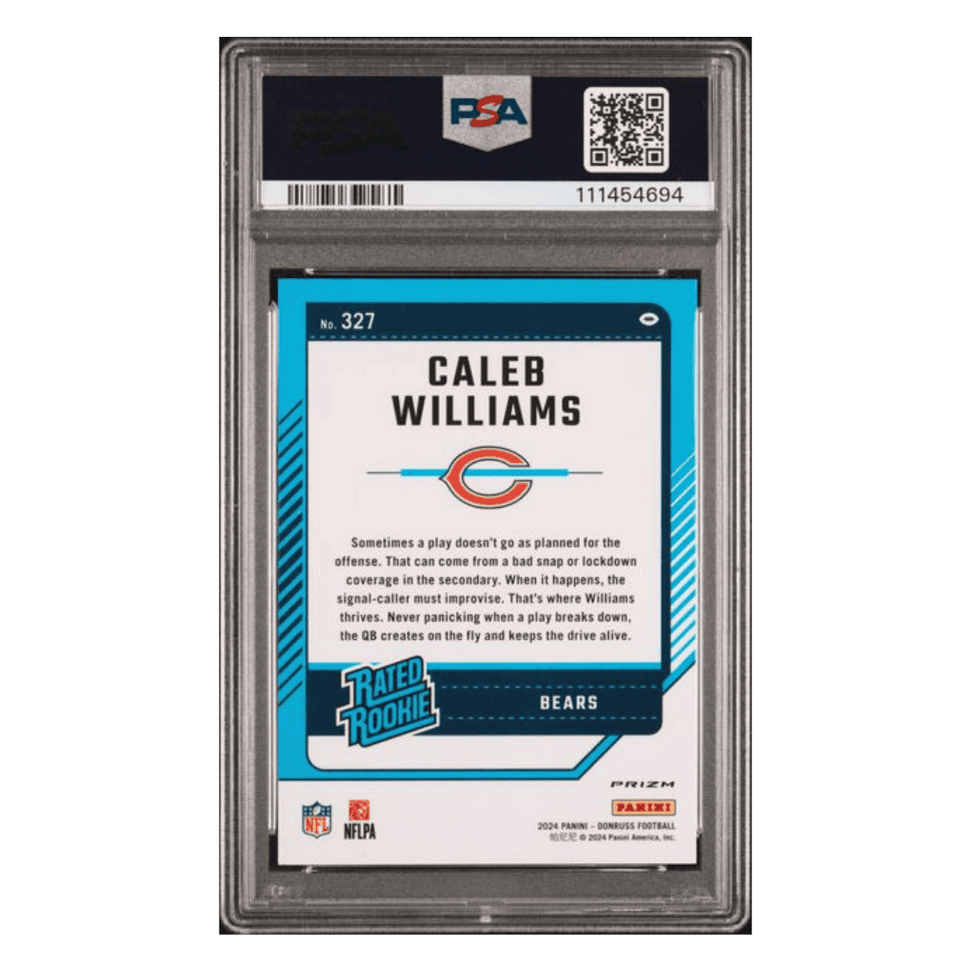 Caleb Williams PSA 9 2024 Panini Donruss Optic Preview Rated Rookie Card #327