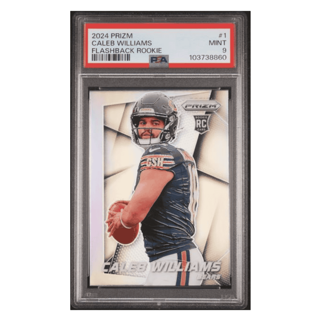 Caleb Williams PSA 9 2024 Panini Prizm Flashback Rookie RC Card #1