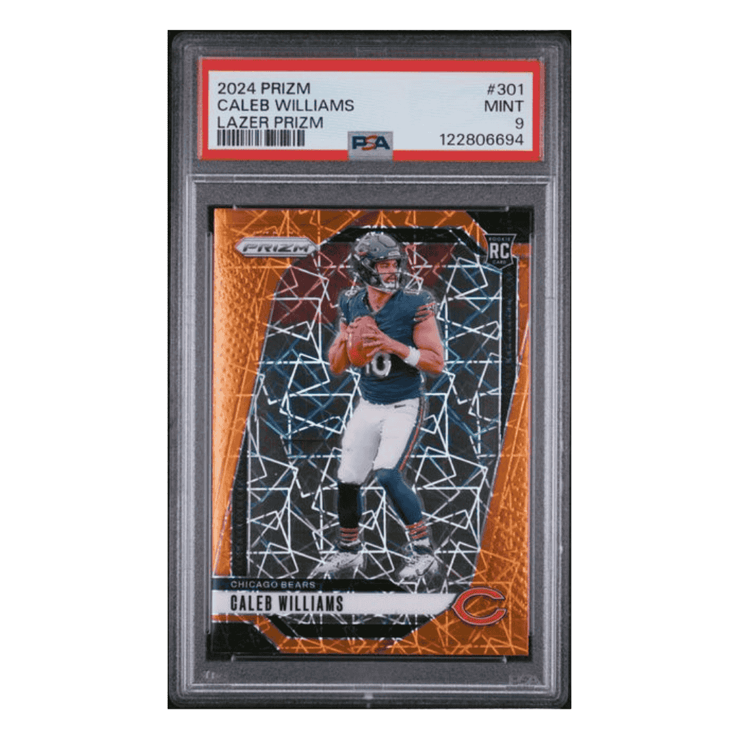 Caleb Williams PSA 9 2024 Panini Prizm Lazer Rookie RC Card #301