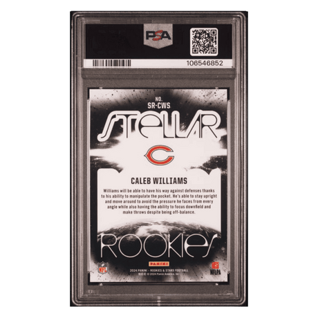 Caleb Williams PSA 9 2024 Panini Rookies & Stars Stellar Rookies Card #SRCWS