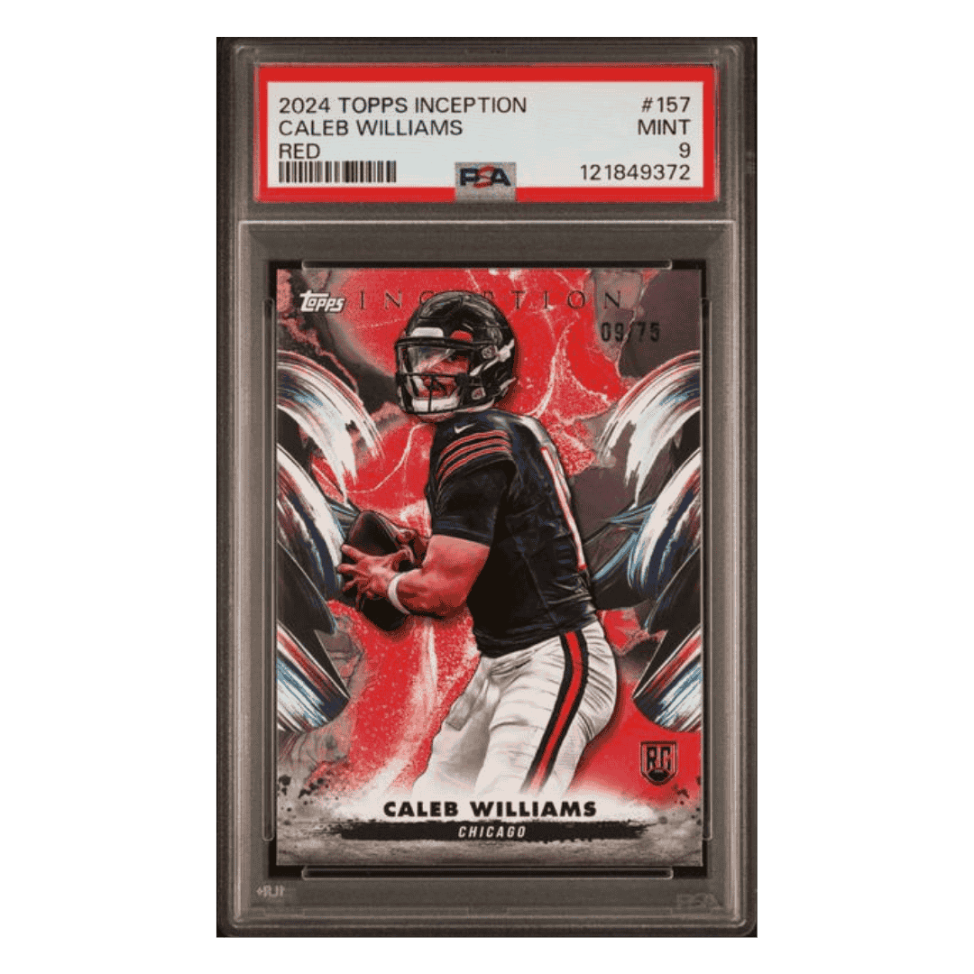 Caleb Williams PSA 9 2024 Topps Inception Red #d/75 Card #157