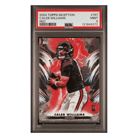 Caleb Williams PSA 9 2024 Topps Inception Red #d/75 Card #157