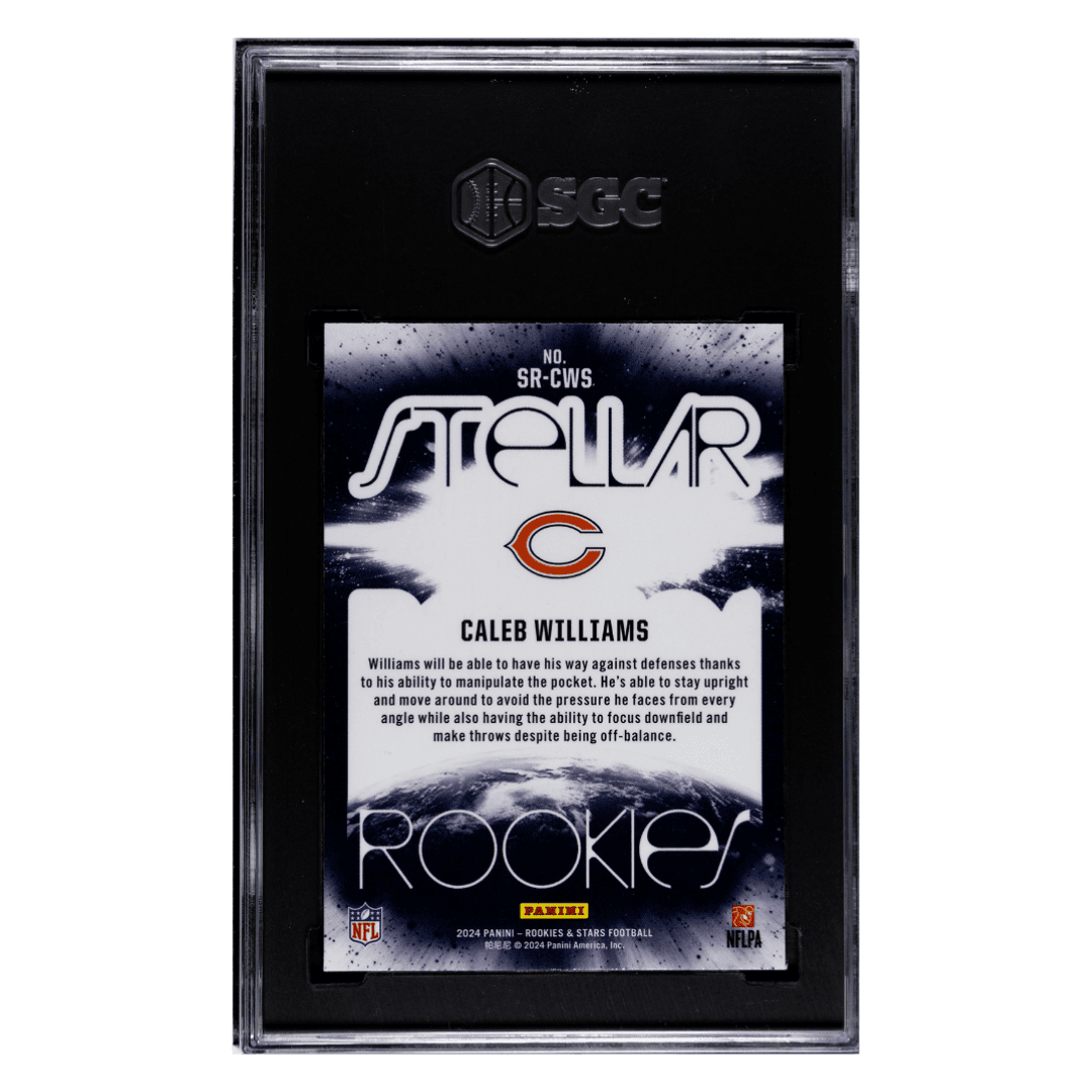 Caleb Williams SGC 9 2024 Panini Rookies & Stars Stellar Rookies Card #SR-CWS