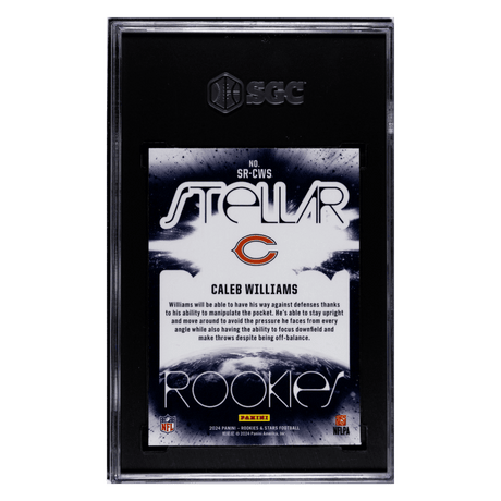 Caleb Williams SGC 9 2024 Panini Rookies & Stars Stellar Rookies Card #SR-CWS