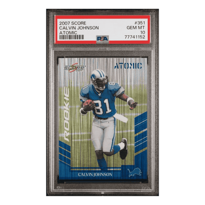 Calvin Johnson PSA 10 2007 Score Atomic Card #351