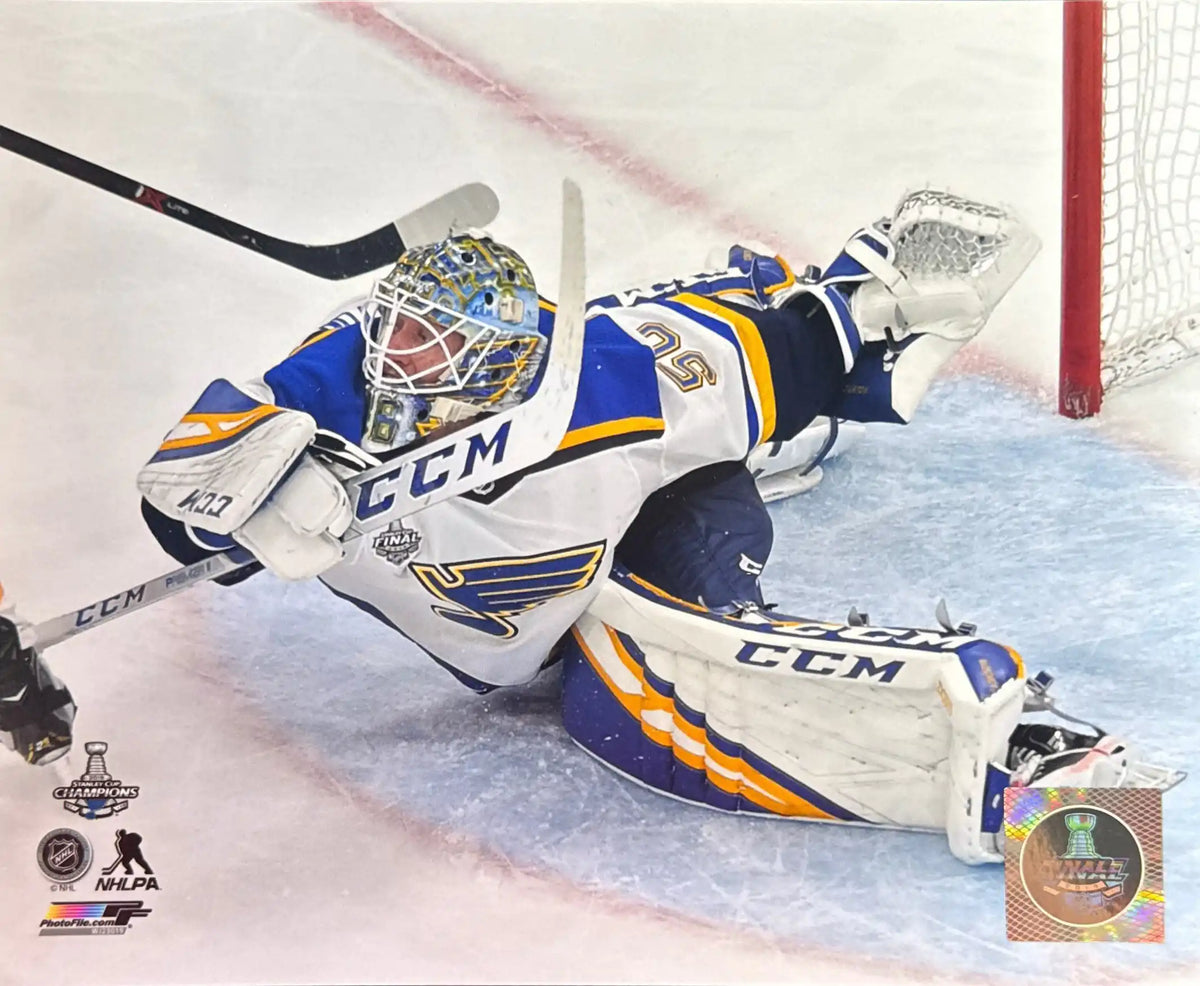 Jordan Binnington Unsigned Photo: Blocking