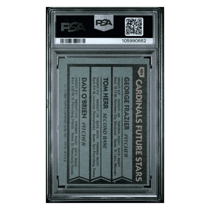 Cardinals Future Stars PSA 6 1980 Topps Frazier/ Herr/ O'Brien Card #684