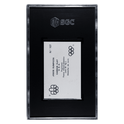 Cassius Clay SGC 4.5 1980's Portuguese Issue Jogos Olimpicous Card #107