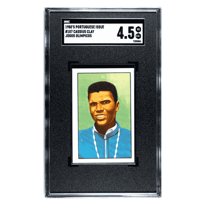 Cassius Clay SGC 4.5 1980's Portuguese Issue Jogos Olimpicous Card #107