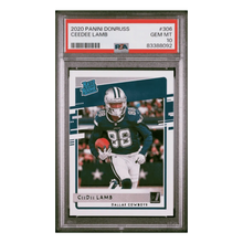 CeeDee Lamb PSA 10 2020 Panini Donruss Rated Rookie Card #306