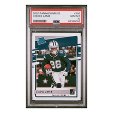 CeeDee Lamb PSA 10 2020 Panini Donruss Rated Rookie Card #306