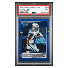 CeeDee Lamb PSA 9 2020 Panini Donruss Optic Blue Scope Rated Rookie Card #156
