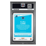 CeeDee Lamb PSA 9 2020 Panini Donruss Optic Blue Scope Rated Rookie Card #156