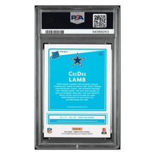 CeeDee Lamb PSA 9 2020 Panini Donruss Optic Blue Scope Rated Rookie Card #156