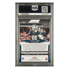 CeeDee Lamb PSA 9 2020 Panini Prizm Autograph Rookie RC Card #334