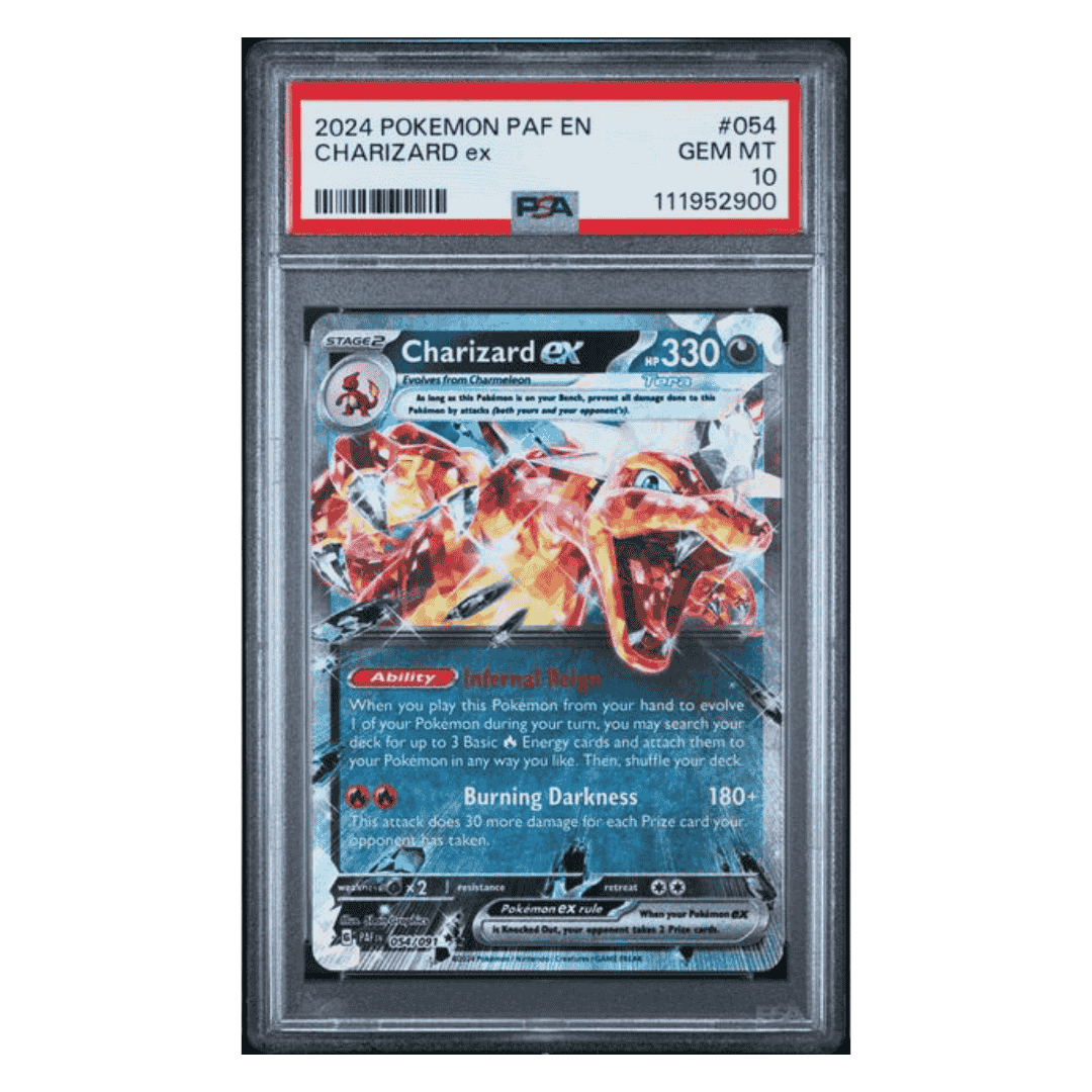 Charizard ex PSA 10 2024 Pokemon PAF EN Paldean Fates Card #054