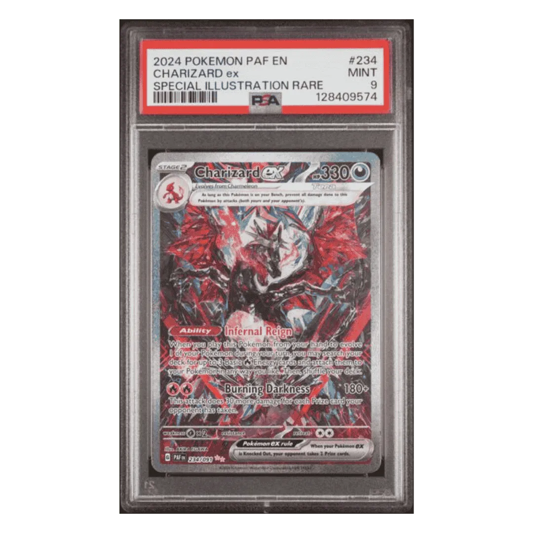 Charizard ex PSA 9 2024 Pokemon PAF EN Paldean Fates Special Illustration Rare Card #234