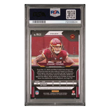 Chase Young PSA 10 2020 Panini Chronicles Prizm Black Signature Red Rookie RC #d/ 99 Card #PB21