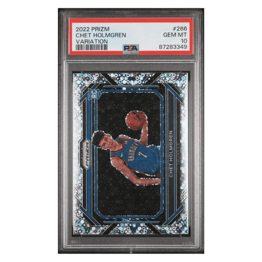 Chet Holmgren PSA 10 2022 Panini Prizm Variation Rookie RC Card #266