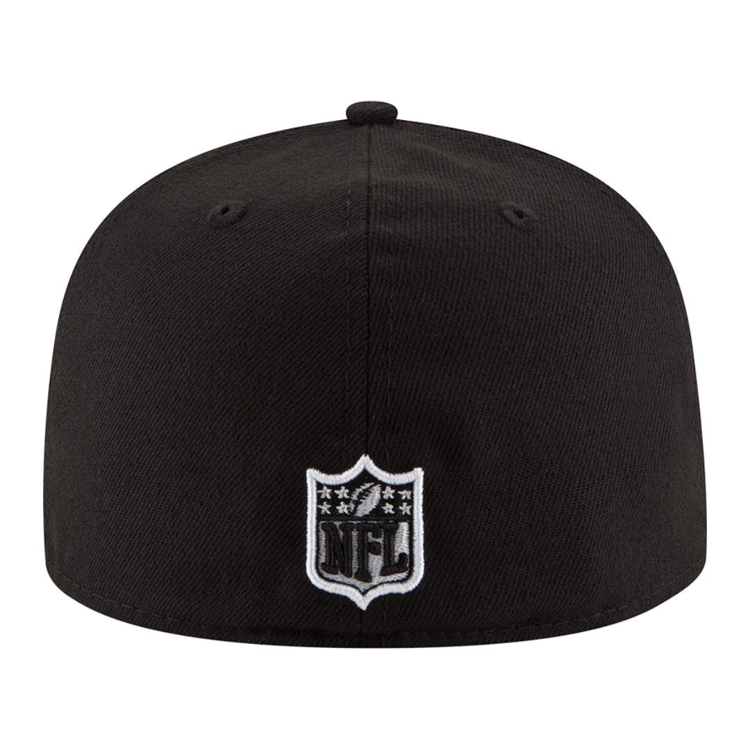 Chicago Bears Black and White 59FIFTY Fitted Hat