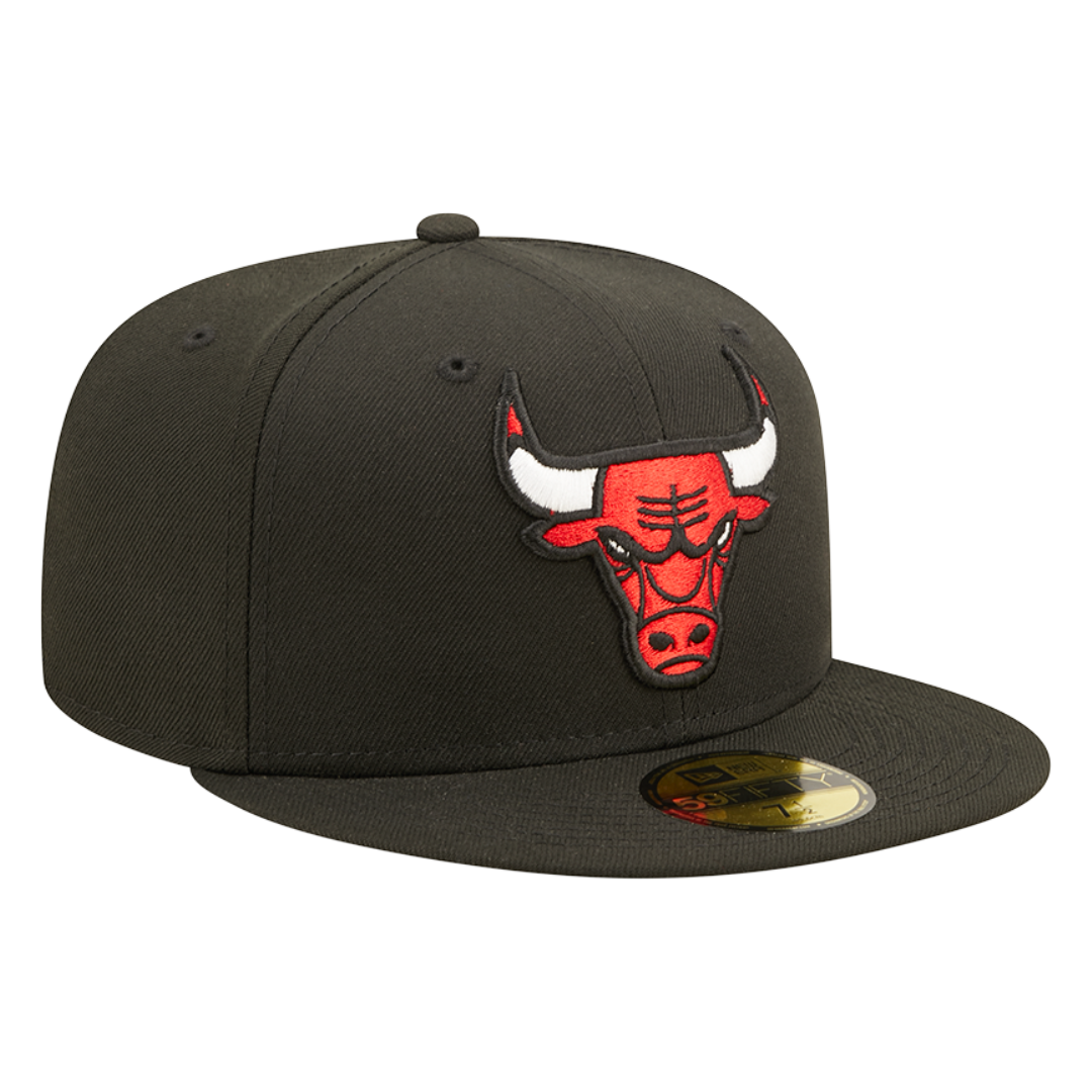 Chicago Bulls Black 59FIFTY Fitted Hat