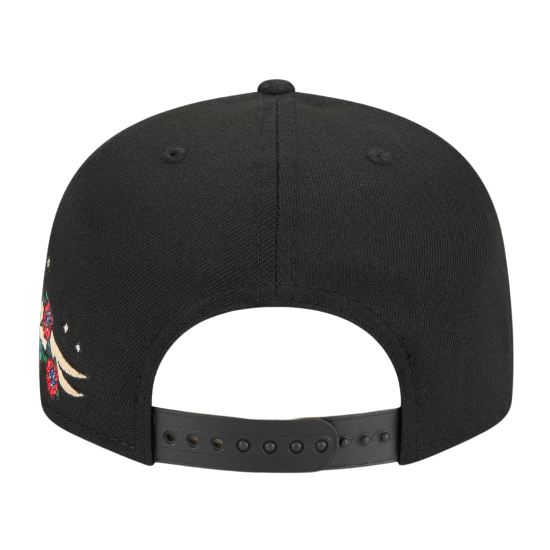 Chicago Bulls City Art New Era Black 9FIFTY Adjustable Snapback Hat