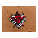 Chicago Bulls Official Team Color New Era Tan Color Pack 9FIFTY Adjustable Snapback Hat with Side Patch