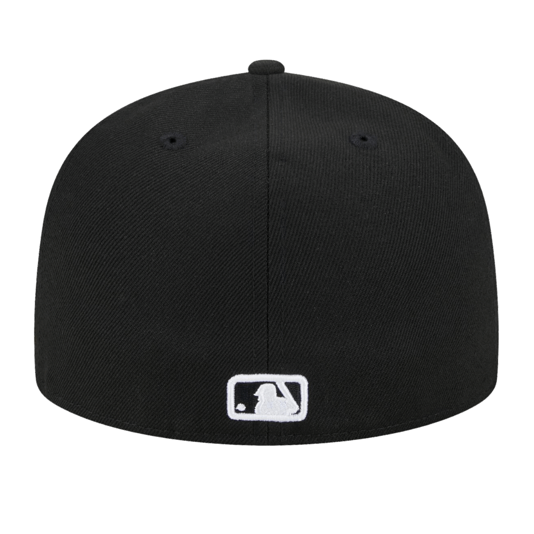 Chicago Cubs 2016 World Series Side Patch New Era Black & White 59FIFTY Fitted Hat