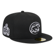 Chicago Cubs 2016 World Series Side Patch New Era Black & White 59FIFTY Fitted Hat