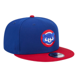 Chicago Cubs Official Team Color 2Tone New Era Royal/Red 9FIFTY Adjustable Snapback Hat