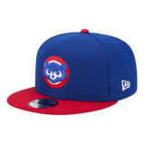 Chicago Cubs Official Team Color 2Tone New Era Royal/Red 9FIFTY Adjustable Snapback Hat