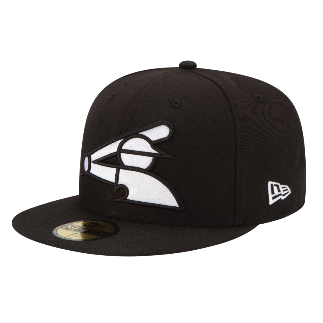 Chicago White Sox White and Black 59FIFTY Fitted Hat
