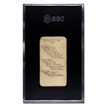 Chief Bender SGC 1 1909 E102 Card