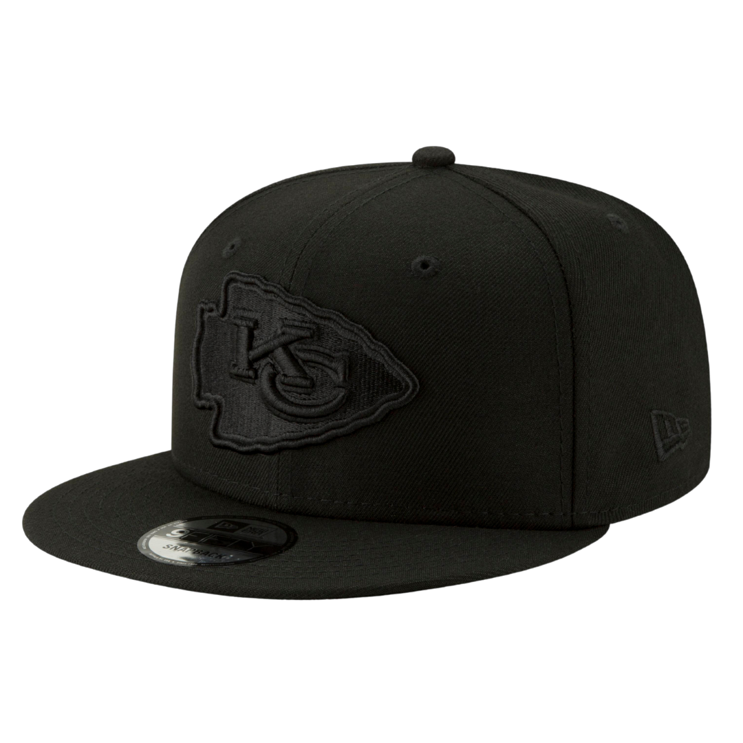 Kansas City Chiefs Black On Black 9FIFTY Snapback Hat