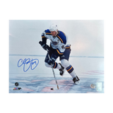Chris Pronger St Louis Blues Autographed Overhead 11x14 Photo - Fan Cave COA