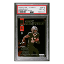 Chris Olave PSA 10 2022 Donruss Clearly Gridiron Marvels Rookie RC Card #GM14