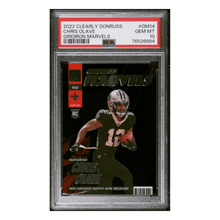 Chris Olave PSA 10 2022 Donruss Clearly Gridiron Marvels Rookie RC Card #GM14