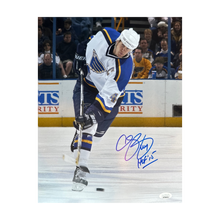 Chris Pronger St Louis Blues Autographed 11x14 Photo w/ "HOF '15" Inscription - JSA COA