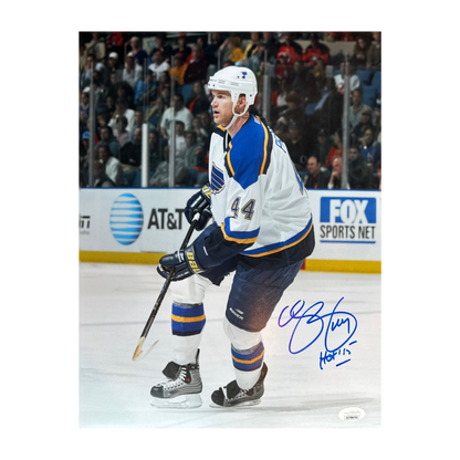 Chris Pronger St Louis Blues Autographed 11x14 Photo w/ "HOF '15" Inscription - JSA COA